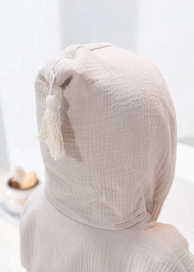 Organic Cotton Bathrobe jasmin 4Y