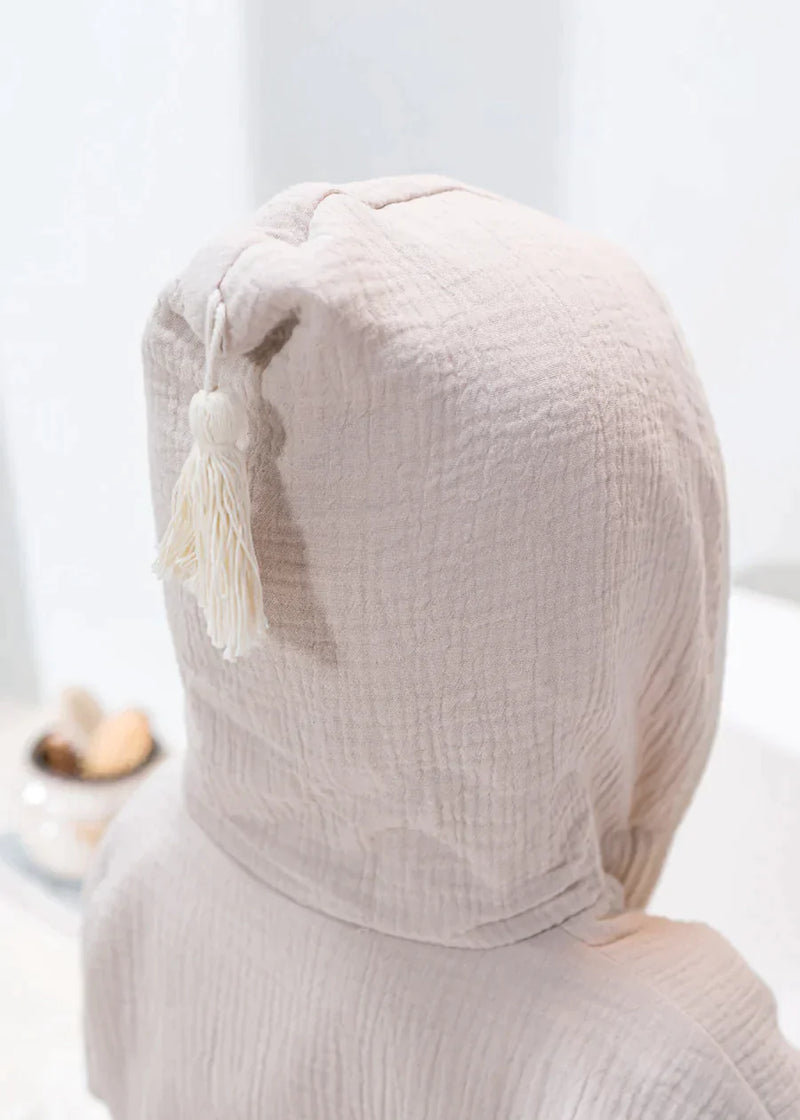 Organic Cotton Bathrobe jasmin 4Y