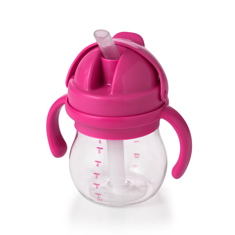 Straw Cup with Handles 6oz-Pink