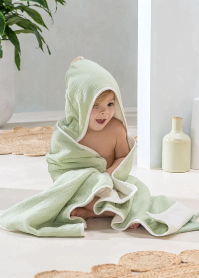 100% Organic Cotton Bath Towel Light Seafoam
