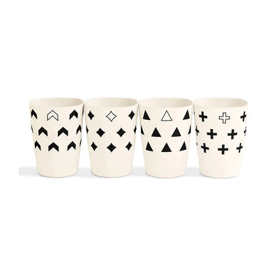 Bamboo Fiber Cup Set of 4