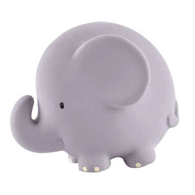 Elephant - Organic Natural Rubber Rattle, Teether & Bath Toy