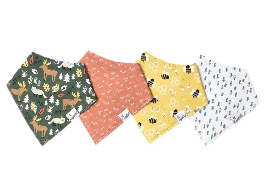 Copper Pearl Bandana Bib 4 Pk