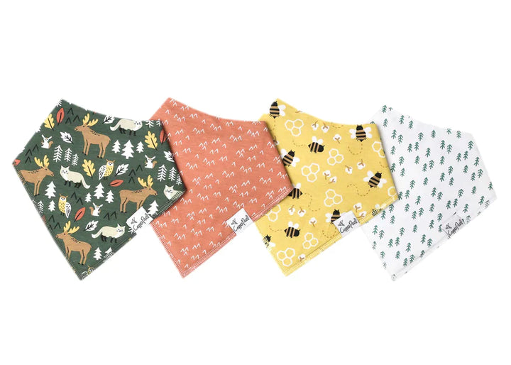 Copper Pearl Bandana Bib 4 Pk