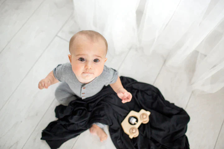 Copper Pearl Knit Swaddle Blanket