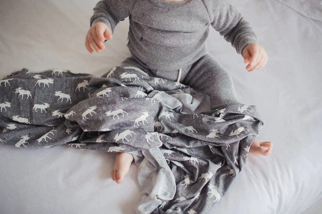 Copper Pearl Knit Swaddle Blanket