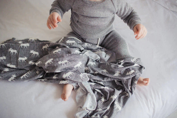 Copper Pearl Knit Swaddle Blanket