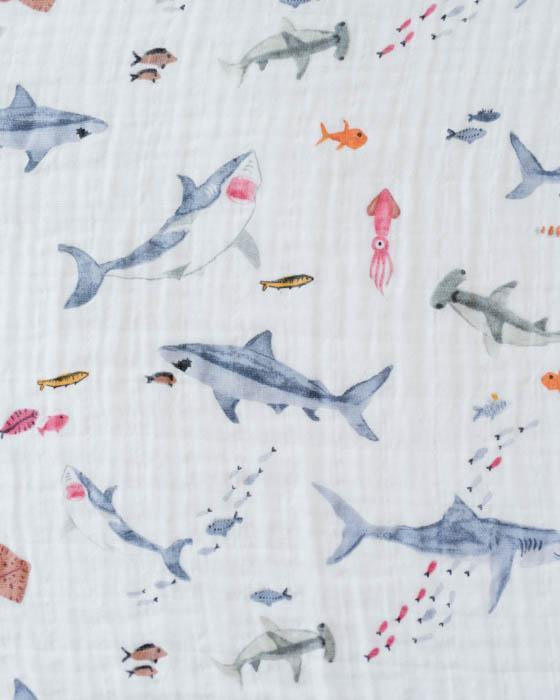 little unicorn Cotton Muslin Swaddle Blanket