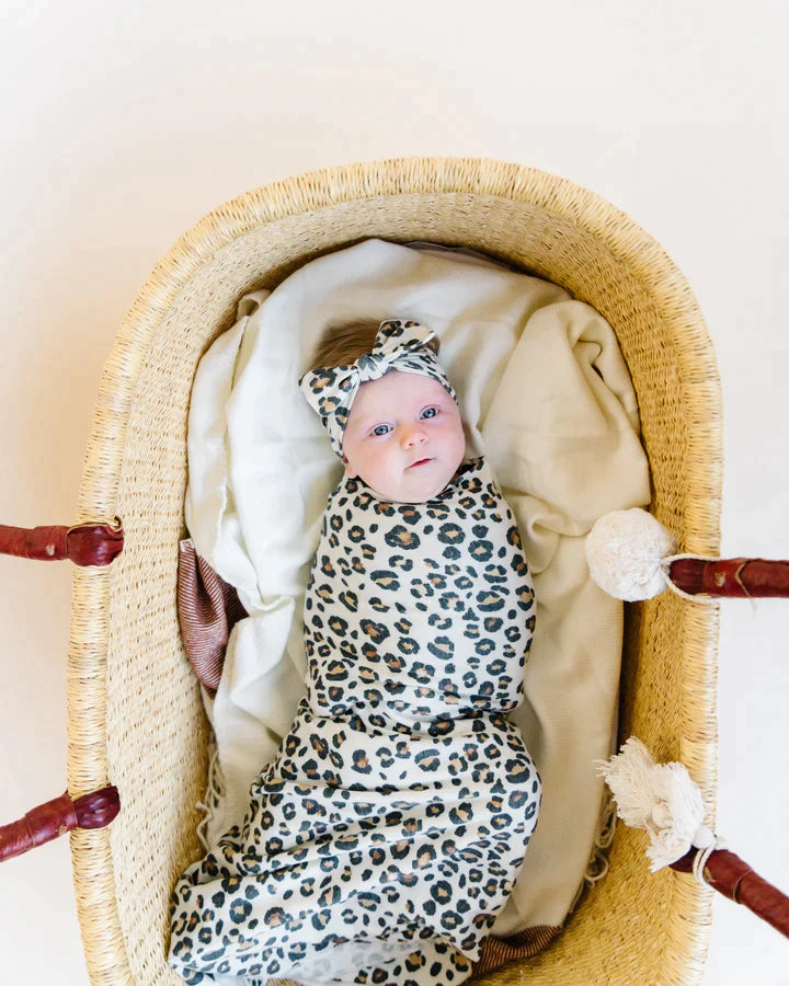 Copper Pearl Knit Swaddle Blanket