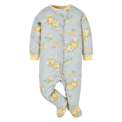 Baby Girls Yellow Roses  Sleep N Play Set 6-9M