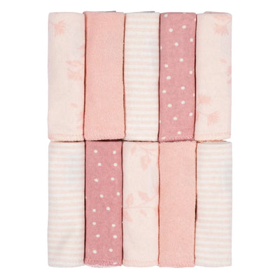 Just Born 10-Pack Vintage Floral Washcloths