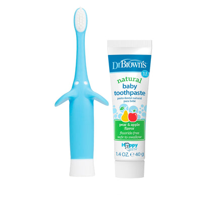 Infant-to-Toddler Toothbrush Set-Blue