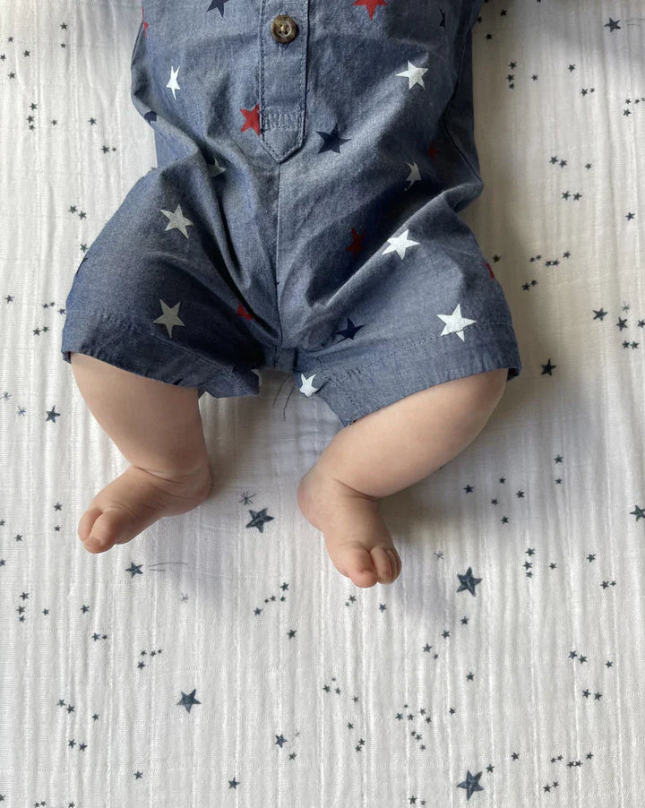 little unicorn Little Unicorn Cotton Muslin Crib Sheet