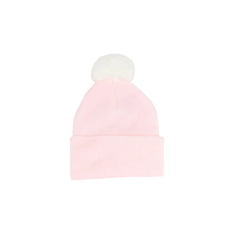 Newborn Hat Pompom Pink