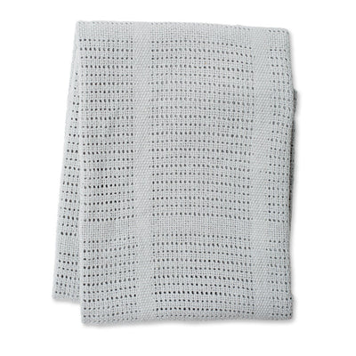 Cellular Blanket Cotton Grey