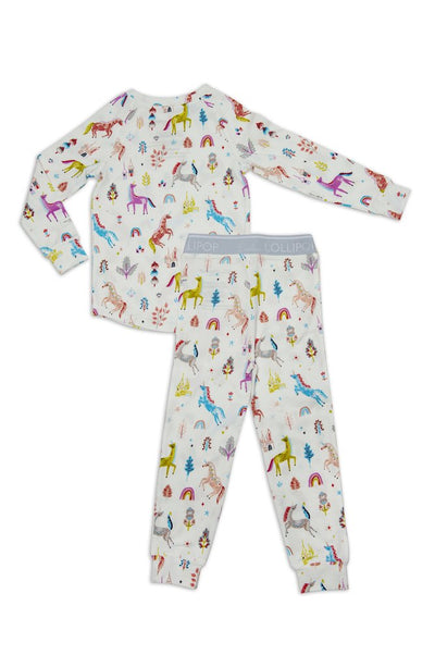 2-Pc Pajama Set In TENCEL™ Unicorn Dream 4T