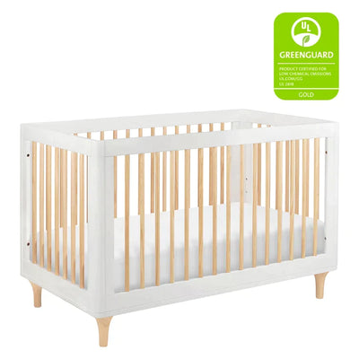 Lolly 3-in-1 Convertible Crib  White/Natural