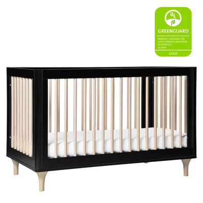 Lolly 3-in-1 Convertible Crib Black /Washed Natural