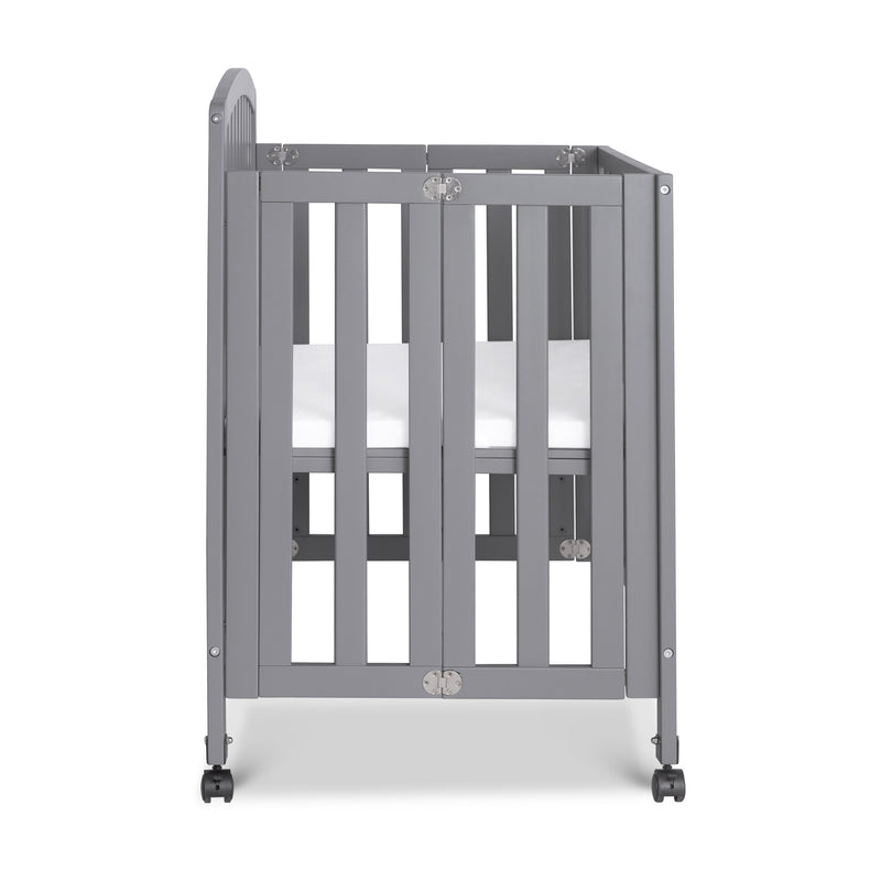 Dylan Folding Portable 3-in-1 MiniCrib /TwinBed-Grey