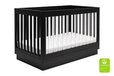 Harlow 3-in-1 Convertible Crib-Black/Acrylic