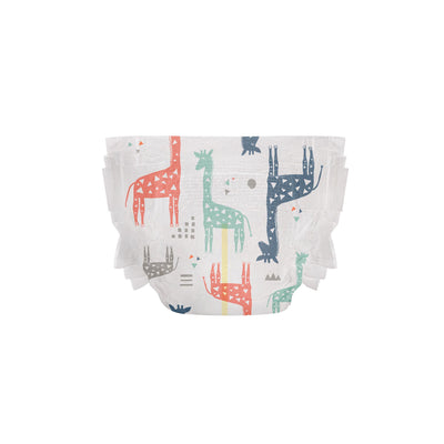 Honest Disposable Diaper - Multi-Coloured Giraffes SZ 3 16-28lbs