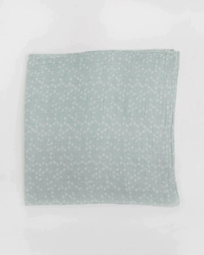 Cotton Muslin Swaddle Blanket  Misty Field