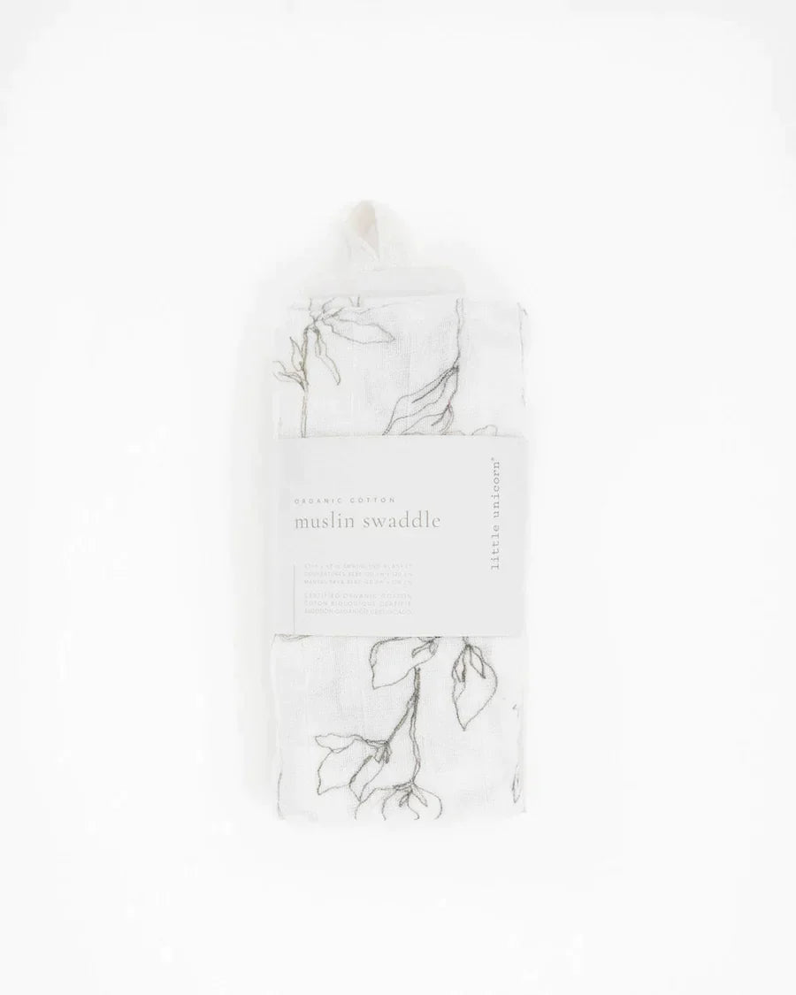 little unicorn Little Unicorn - Organic Cotton Muslin Swaddle Blanket Organic