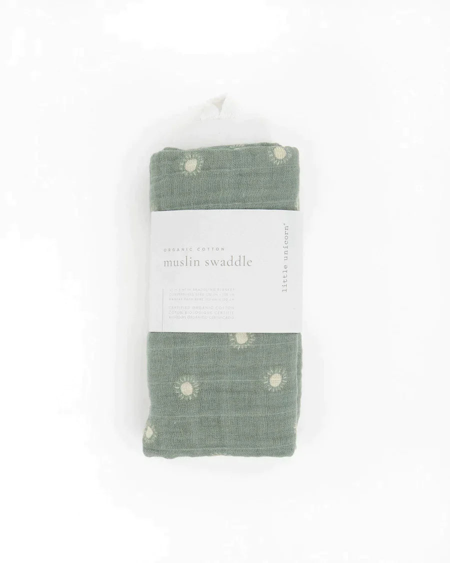 little unicorn Little Unicorn - Organic Cotton Muslin Swaddle Blanket Organic