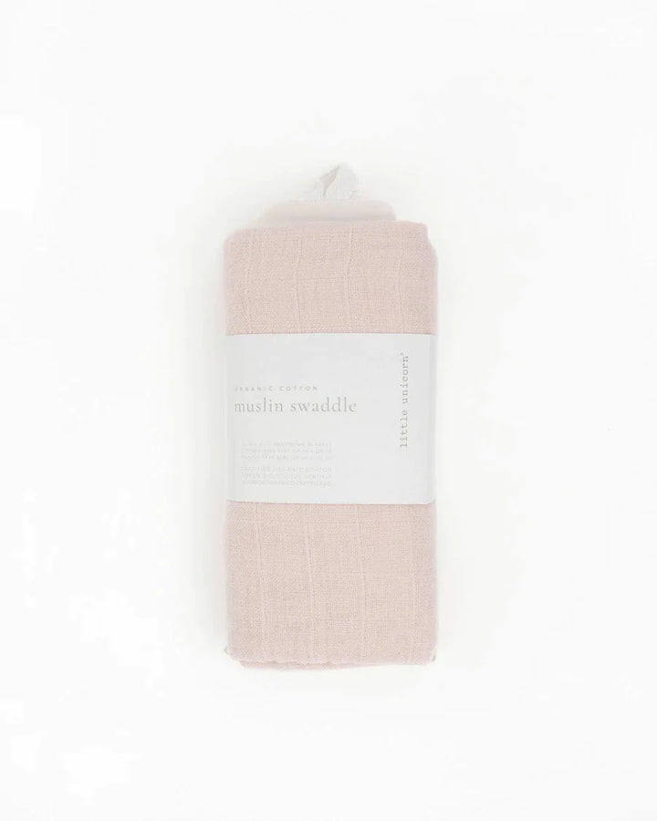 little unicorn Organic Cotton Muslin Swaddle Blanket