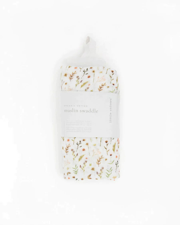 little unicorn Little Unicorn - Organic Cotton Muslin Swaddle Blanket Organic