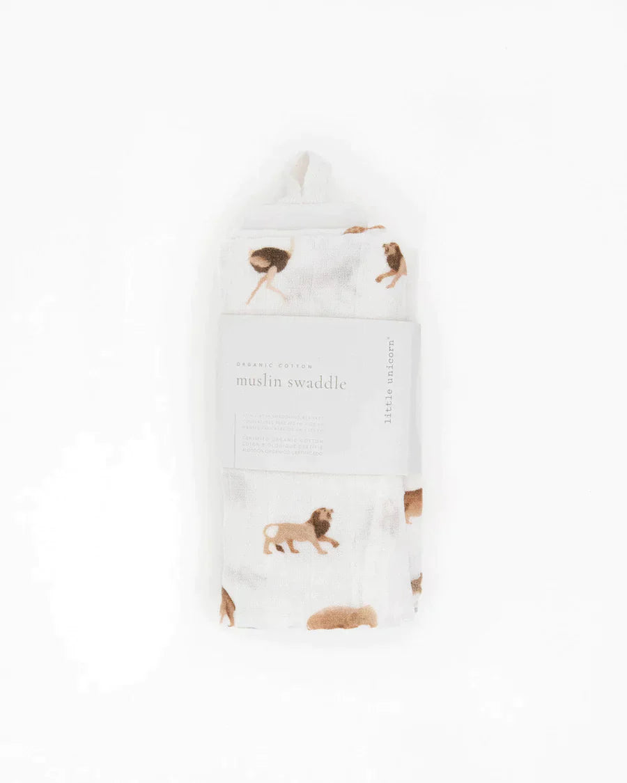 little unicorn Little Unicorn - Organic Cotton Muslin Swaddle Blanket Organic
