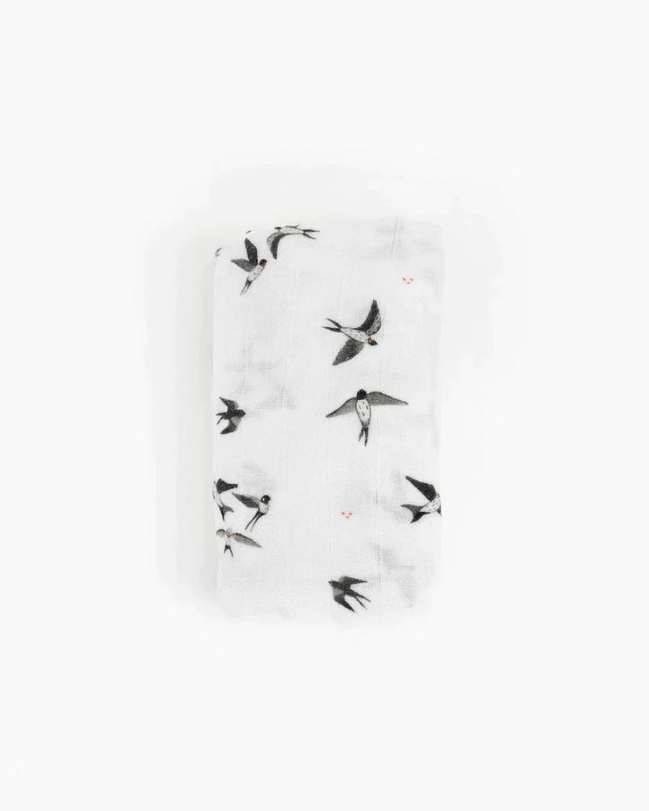 little unicorn Organic Cotton Muslin Swaddle Blanket