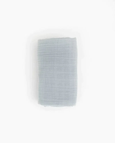 Organic Cotton Muslin Swaddle Blanket - White Sage