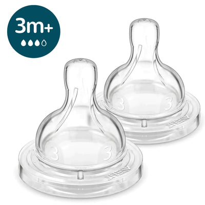 Anti-colic Baby Bottle Flow 3 Nipple 2 pack