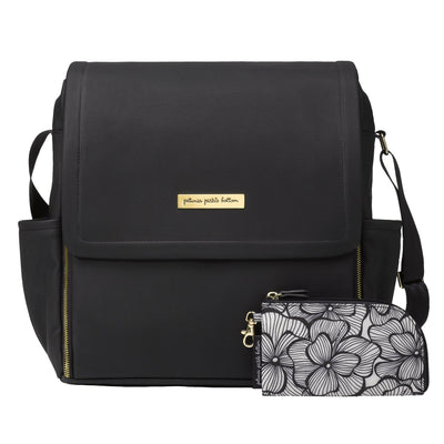 Boxy Backpack: Black Leatherette