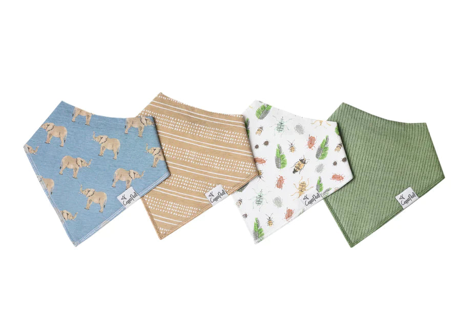 Copper Pearl Bandana Bib 4 Pk