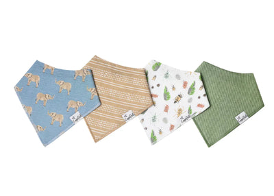 Bandana Bib (4 Pk) Peanut