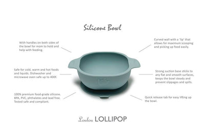 Silicone Snack Bowl - Blue