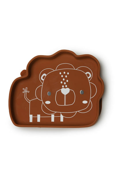 Silicone Suction Snack Plate  Lion