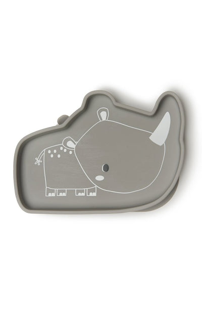 Silicone Snack Plate Rhino
