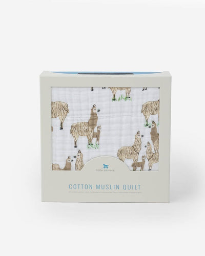 Cotton Muslin Quilt  Llama Llama