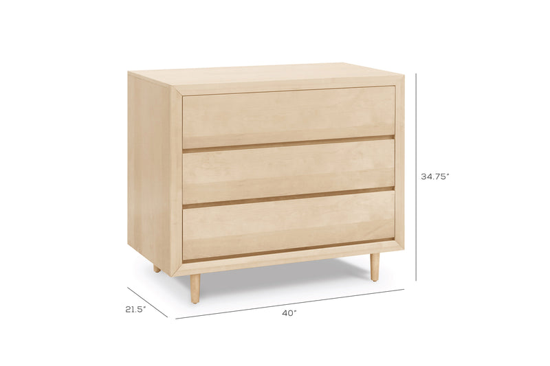 Nifty 3-Drawer Dresser Natural Birch