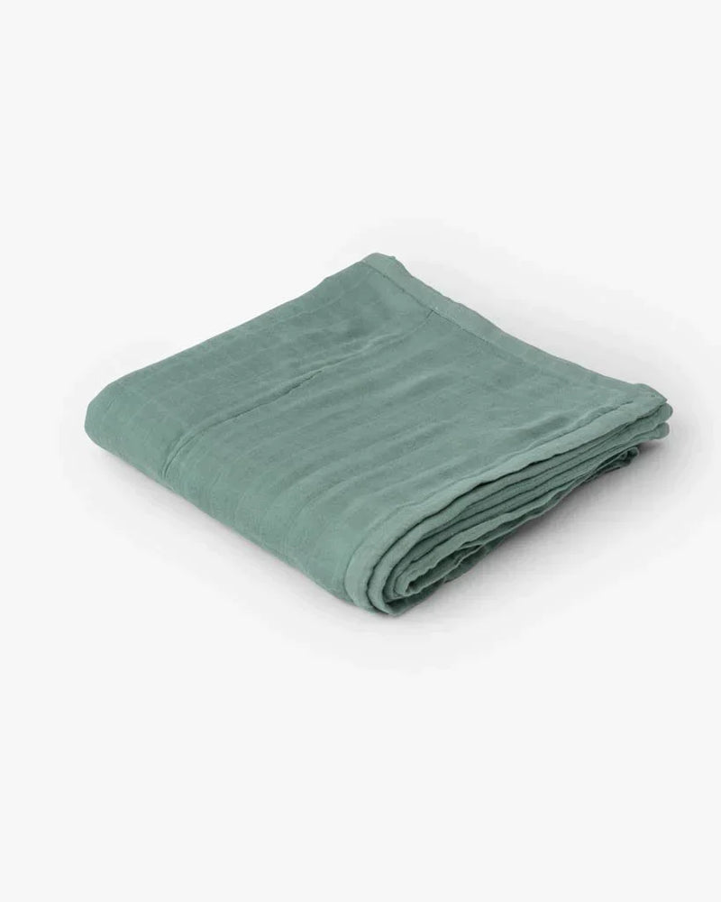 Deluxe Muslin Baby Blanket - Sage
