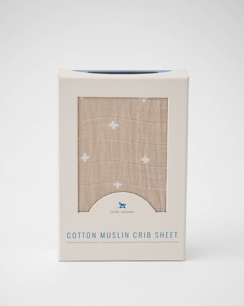 little unicorn Little Unicorn Cotton Muslin Crib Sheet