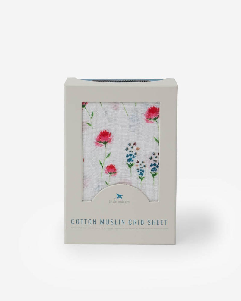 Cotton Muslin Crib Sheet Wild Mums