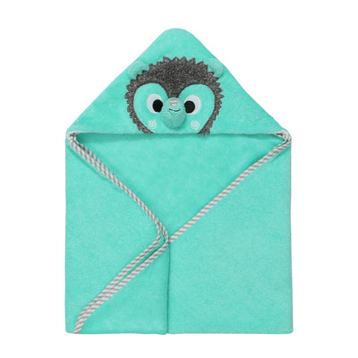 Baby Snow Terry Hooded Bath Towel - Harriet Hedgehog 0-18M
