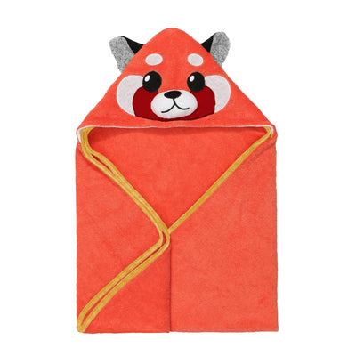 Baby Snow Terry Hooded Bath Towel - Remi Red Panda 0-18M
