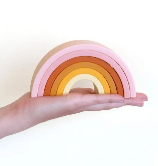A Little Lovey company Rainbow stacking toy