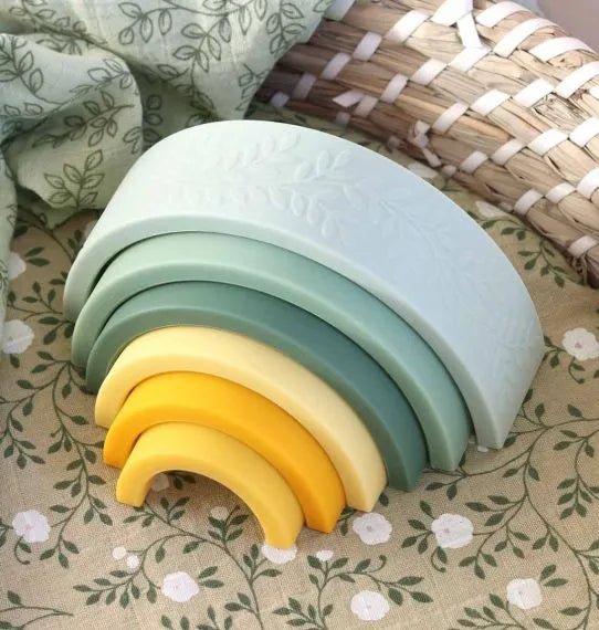 A Little Lovey company Rainbow stacking toy