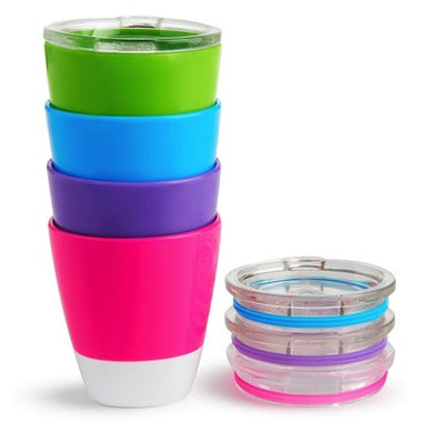 Splash Collection Cups & Lids (Pink/ Purple)